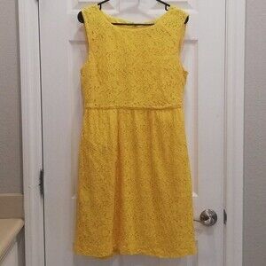 J. Crew Yellow Lucille Floral Dress